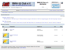 Tablet Screenshot of marktplatz.bmw-02-club.de